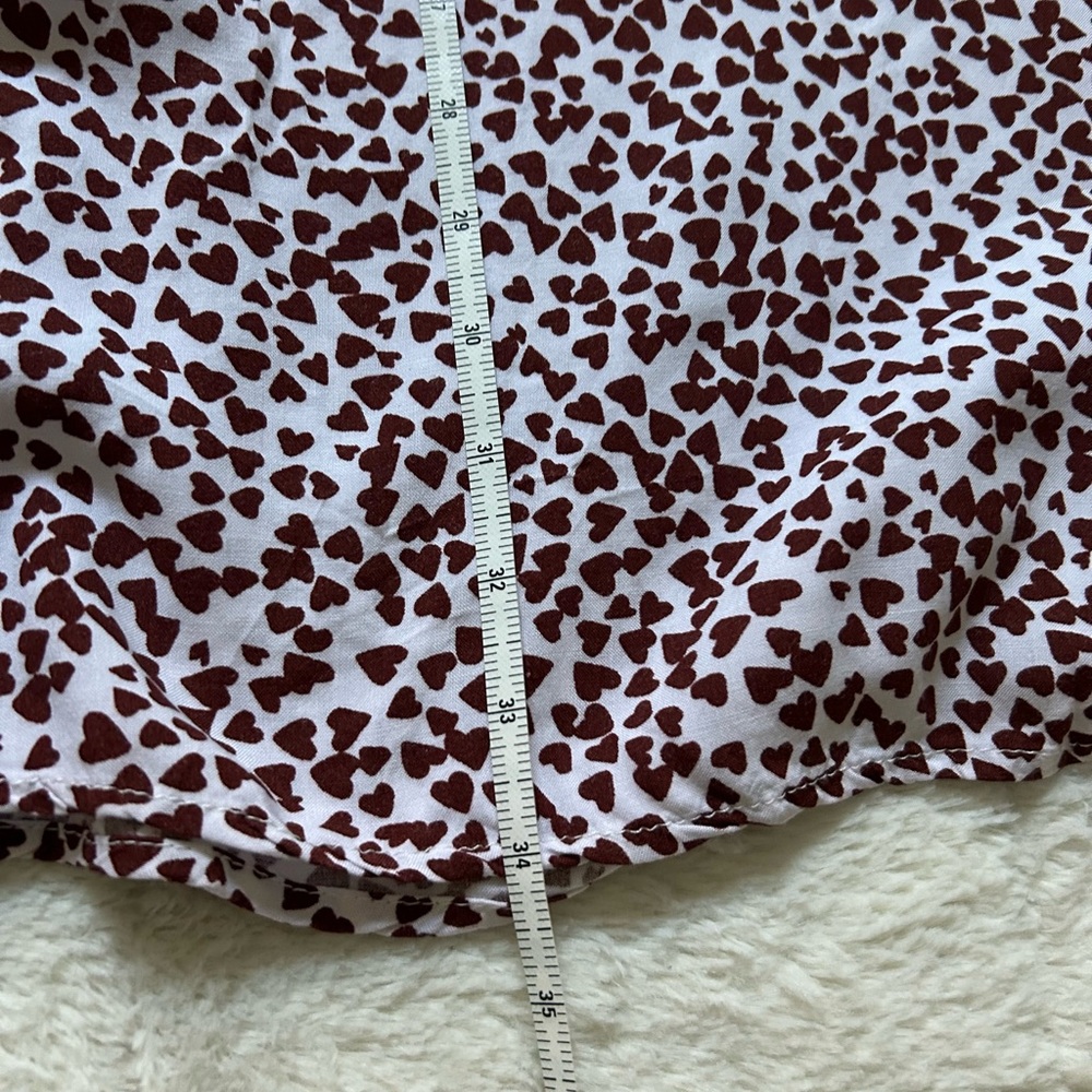 ASOS / Ichi White and Brown Heart Patterned Summer Dress - Picture 11 of 11
